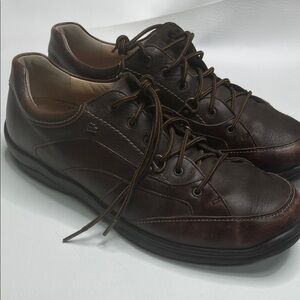 Finn Comfort Shoes Brown Leather Lace Up Size 9